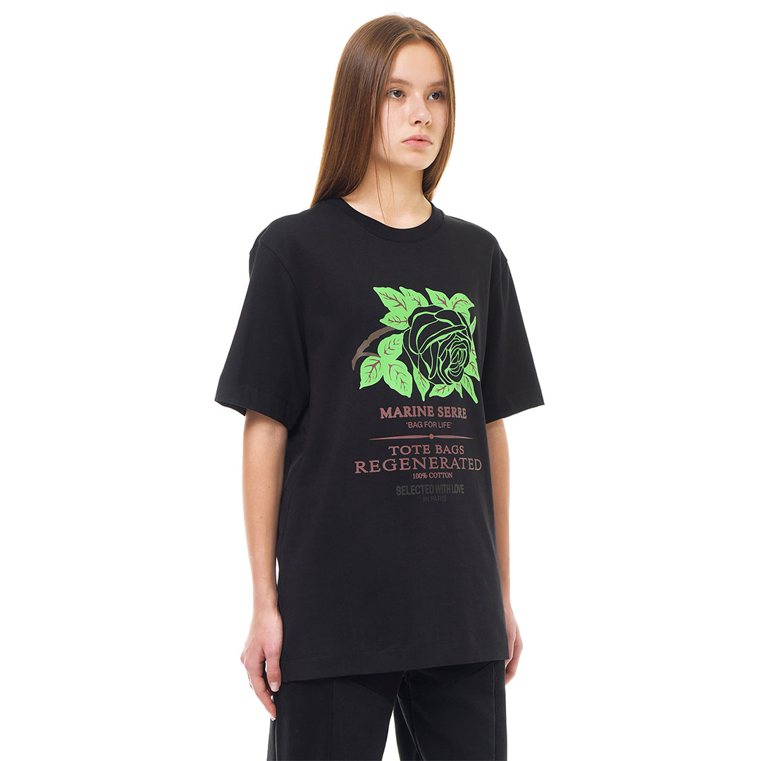 Graphic Organic Cotton T-shirt - Black