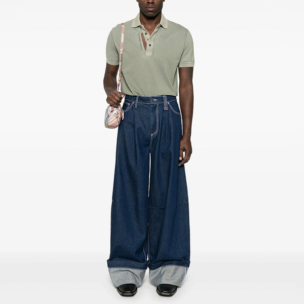 Garment-Dyed Pique Polo Shirt - Sage Green