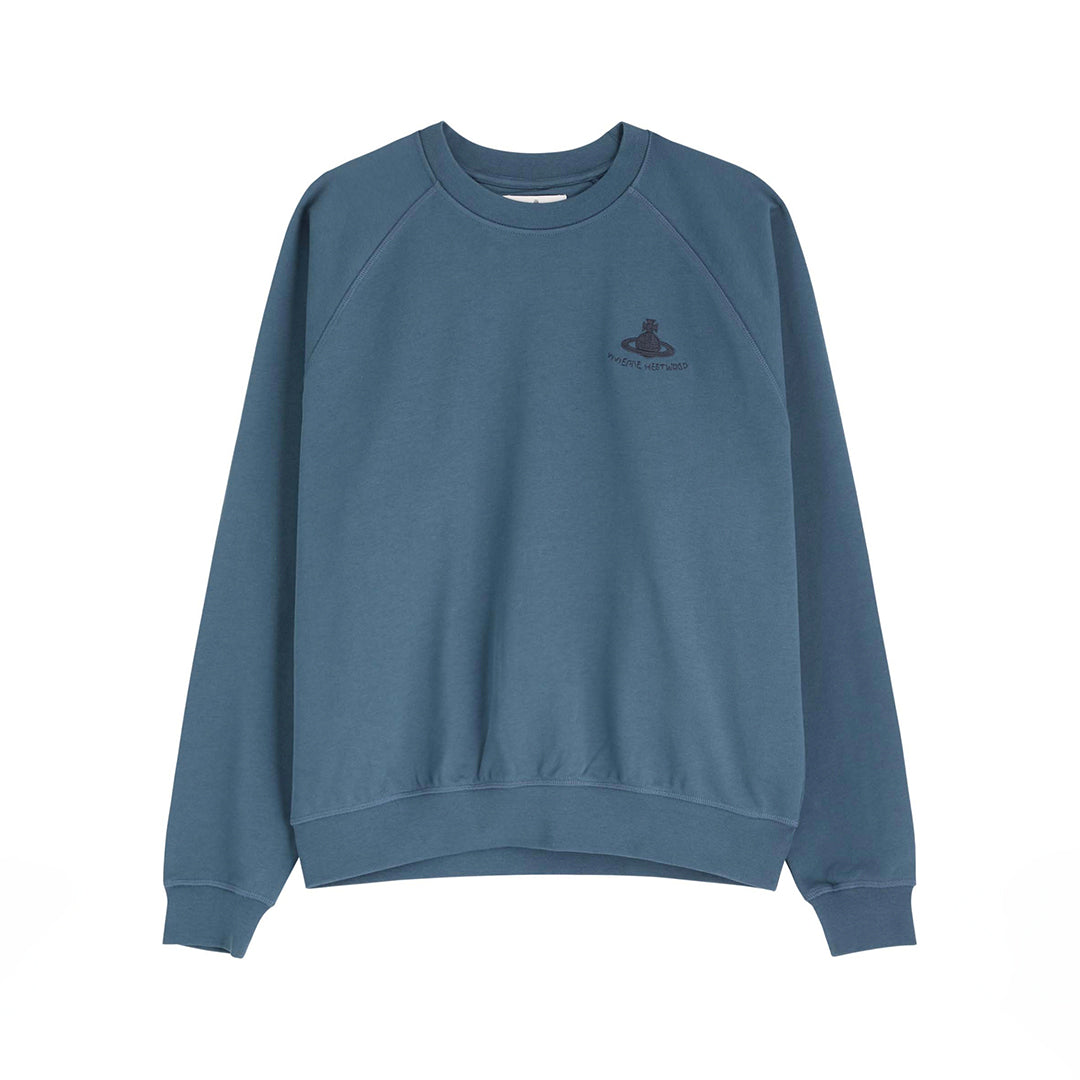 Orb Embroidered Sweatshirt - Dark Denim