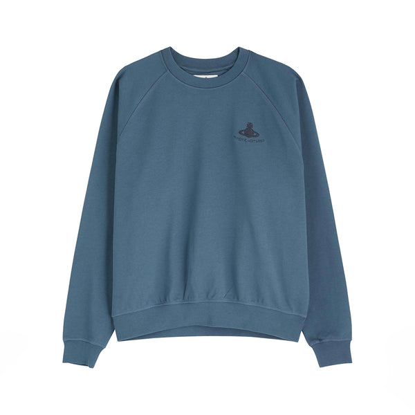 Orb Embroidered Sweatshirt - Dark Denim