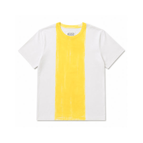 Painted Colour Block T-shirt - Yellow