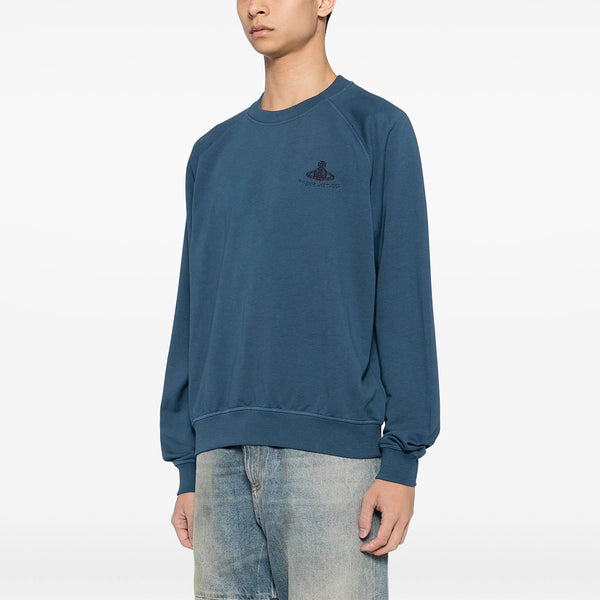 Orb Embroidered Sweatshirt - Dark Denim