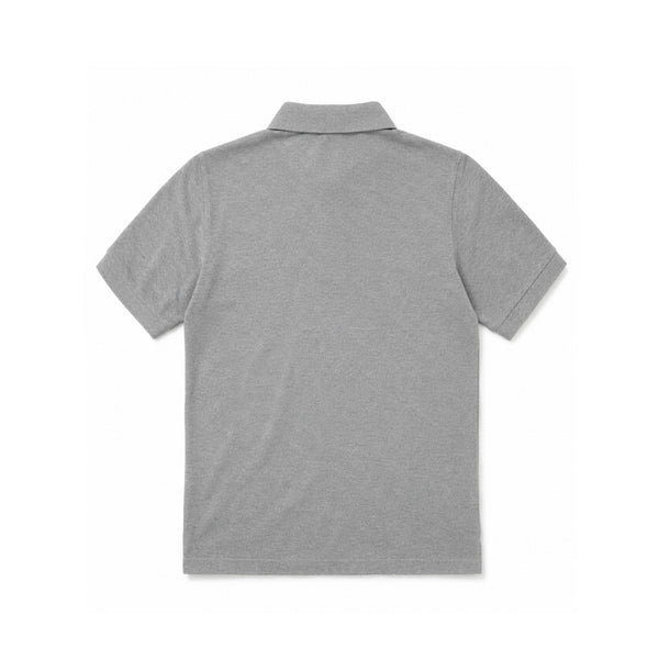 Classic Cotton Polo Shirt - Grey Marle