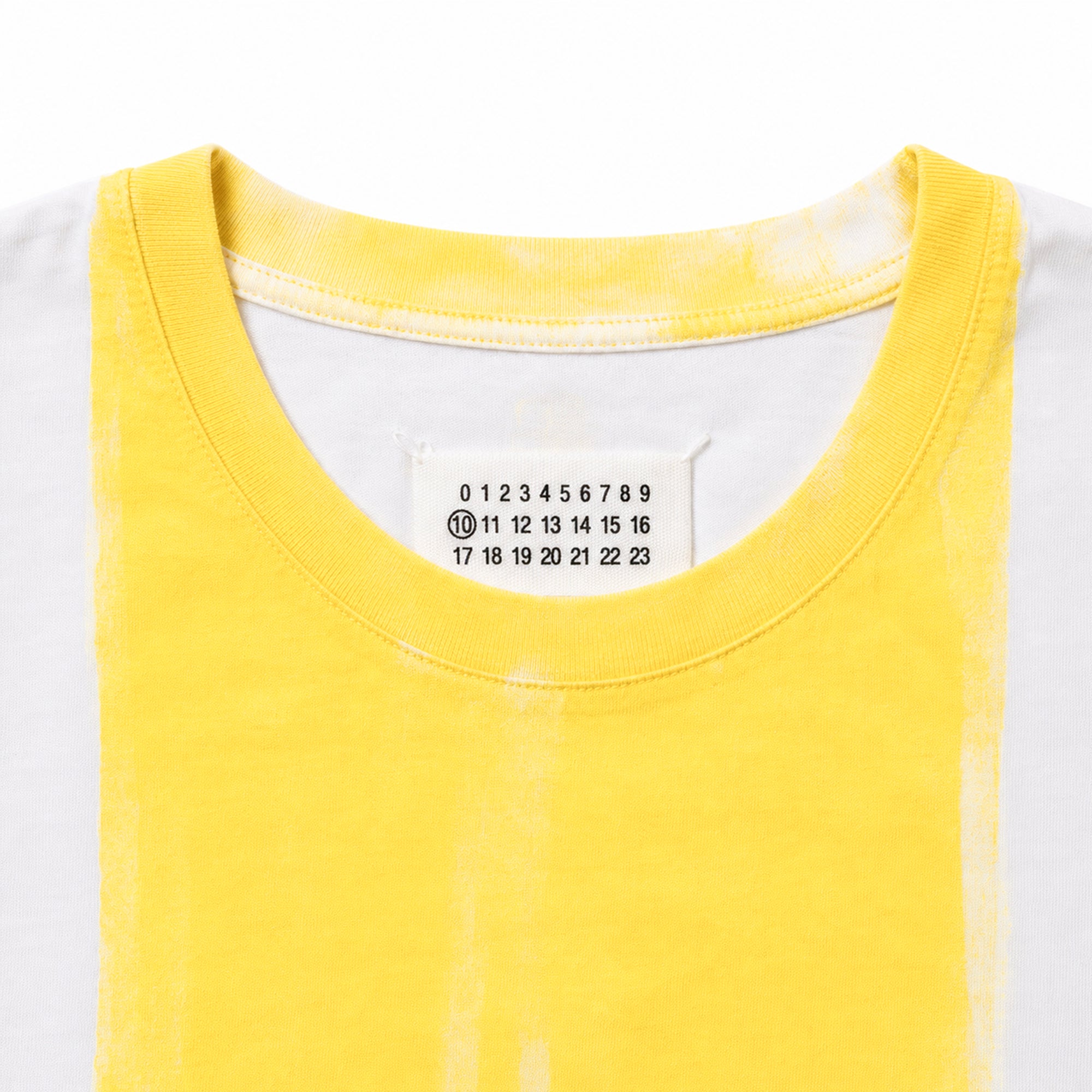 Painted Colour Block T-shirt - Yellow