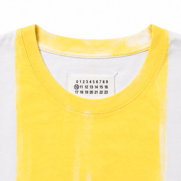Painted Colour Block T-shirt - Yellow