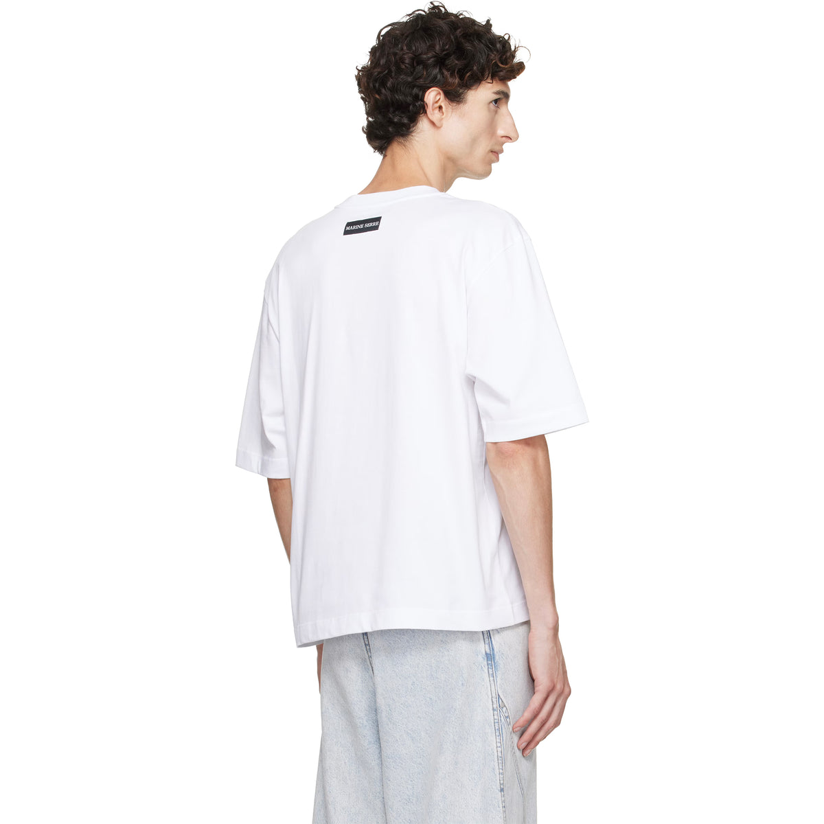 Moon Logo Jersey Loose Fit SS T-shirt - White