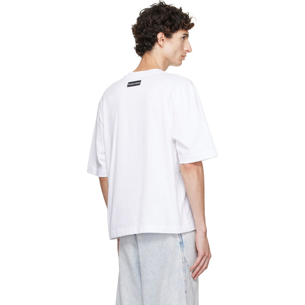 Moon Logo Jersey Loose Fit SS T-shirt - White