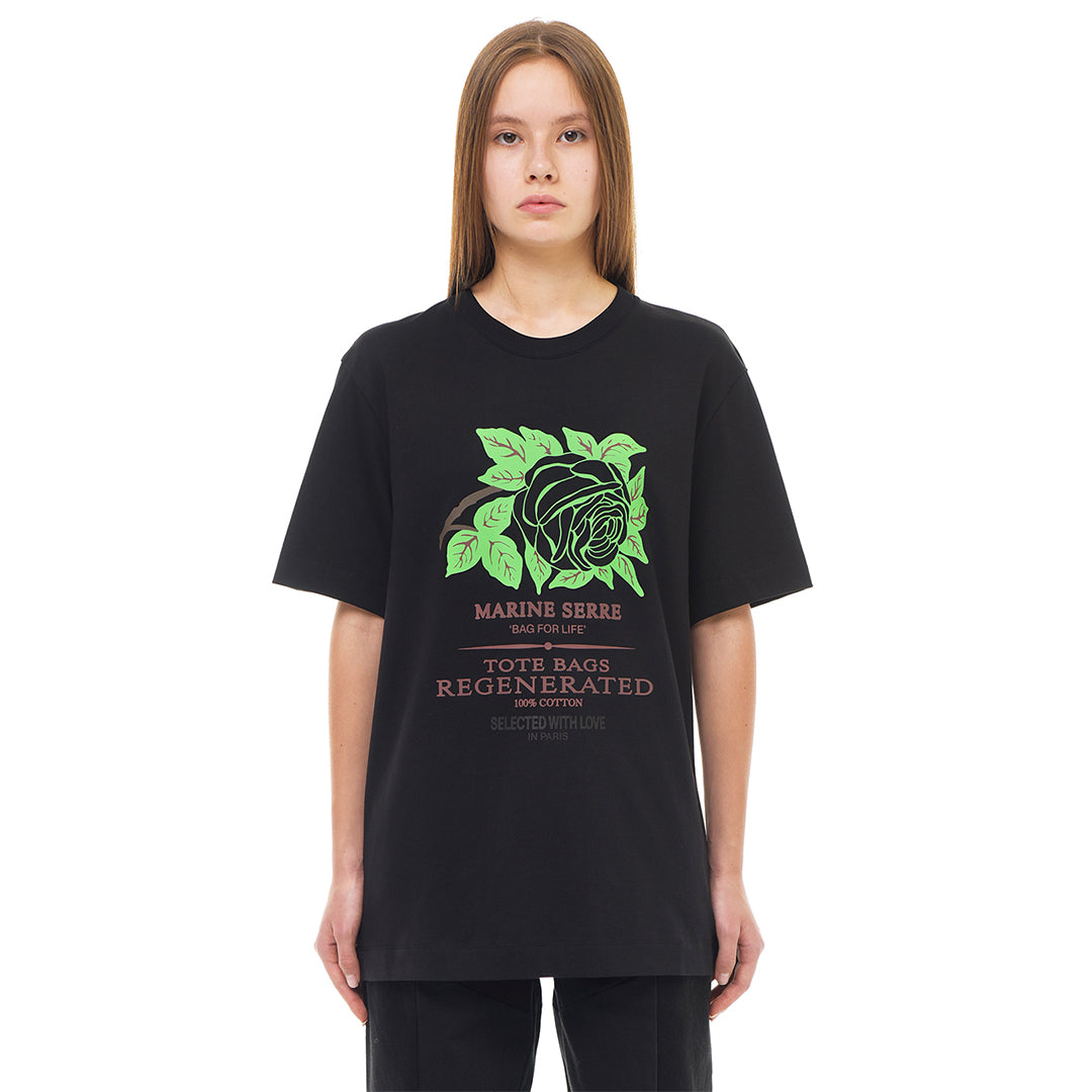 Graphic Organic Cotton T-shirt - Black