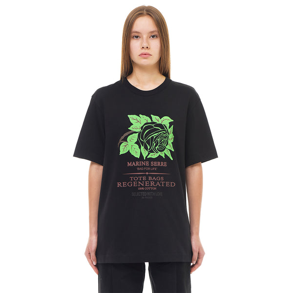 Graphic Organic Cotton T-shirt - Black