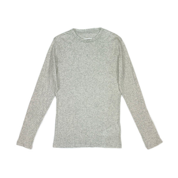 Line 10 Ribbed Cotton Top Light – Grey Marle