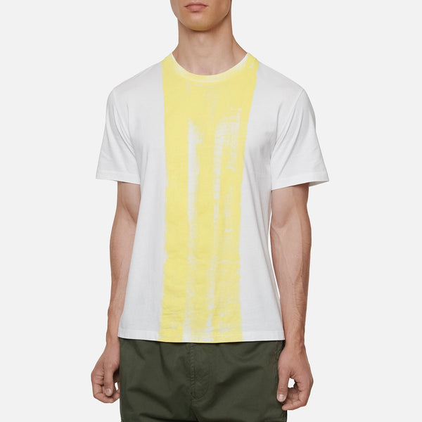 Painted Colour Block T-shirt - Yellow