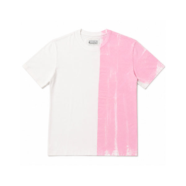 Painted Colour Block T-shirt - Pink