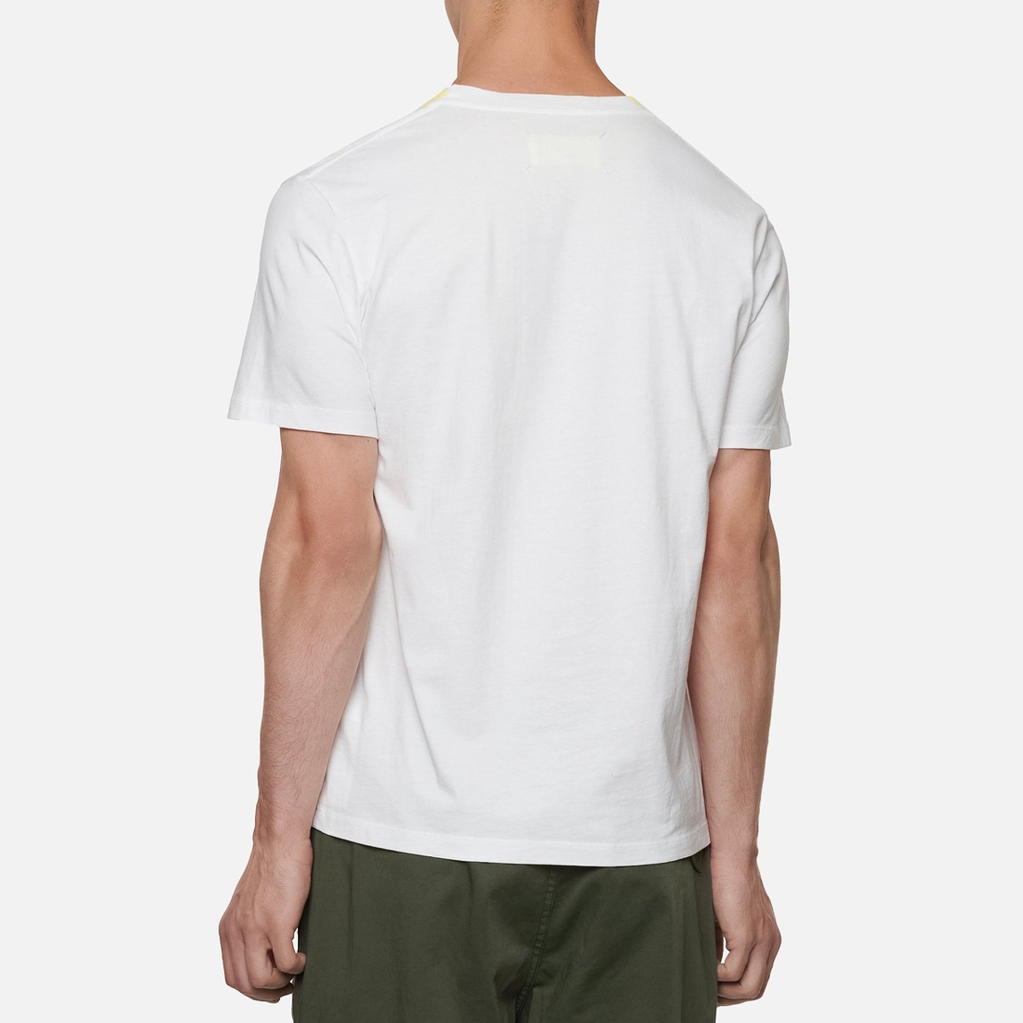 Painted Colour Block T-shirt - Yellow