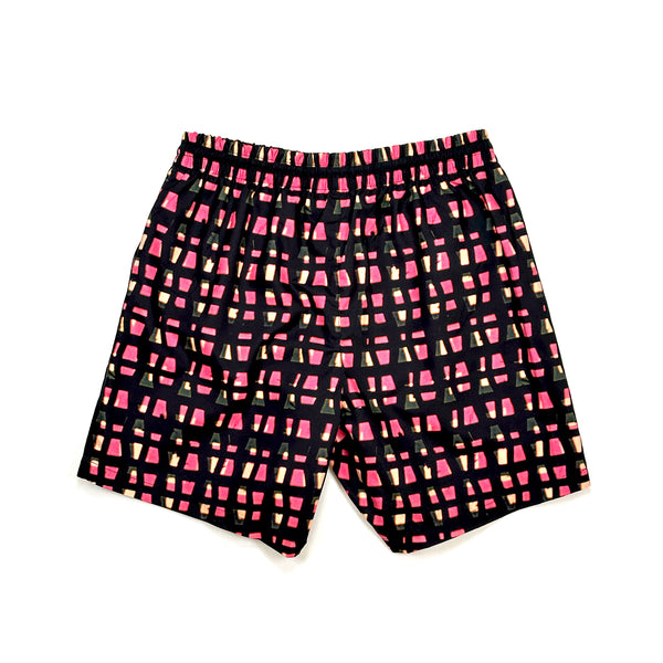 Phibbs Shorts – Pink Grid