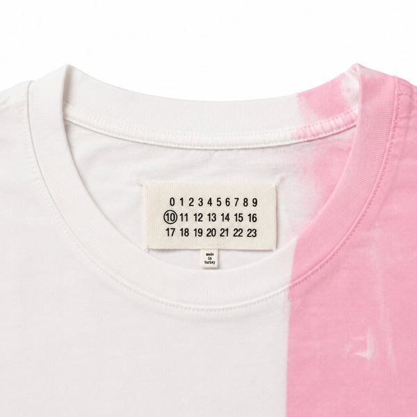 Painted Colour Block T-shirt - Pink