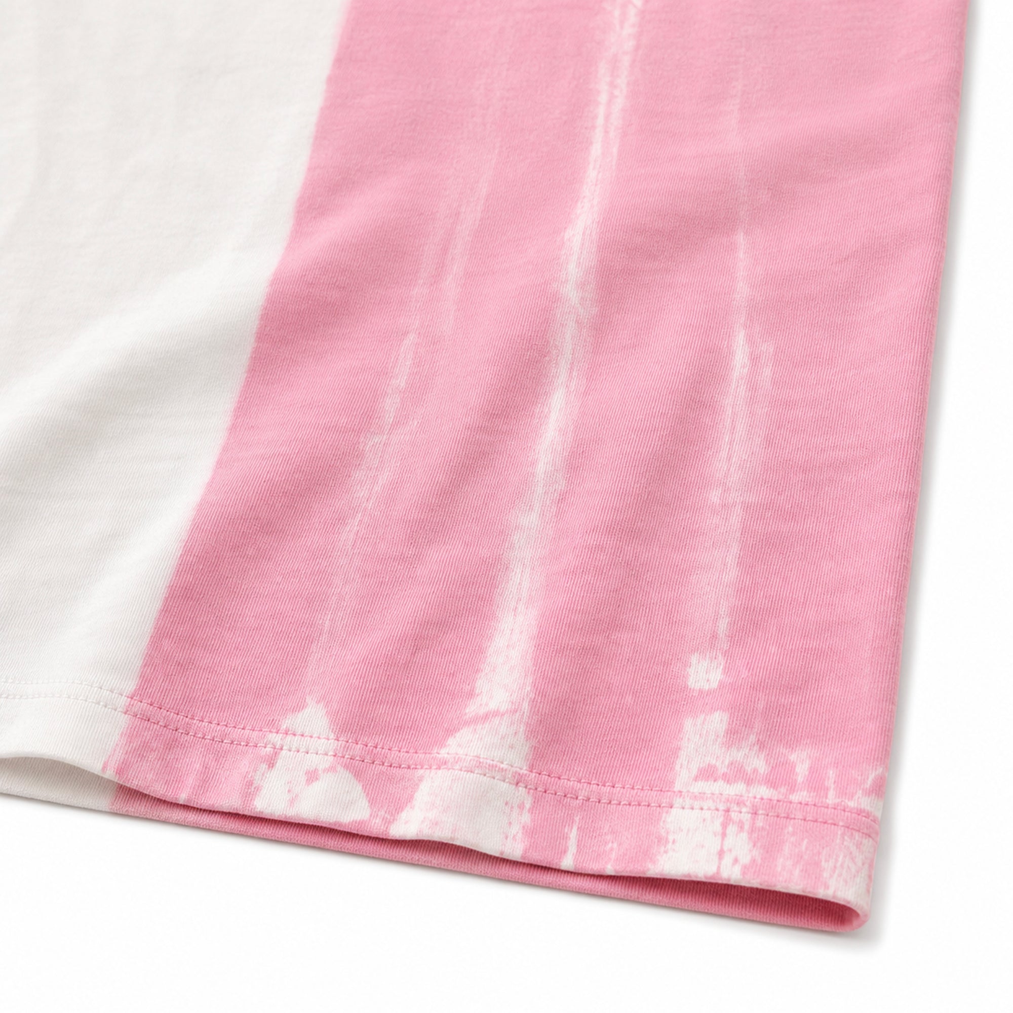 Painted Colour Block T-shirt - Pink