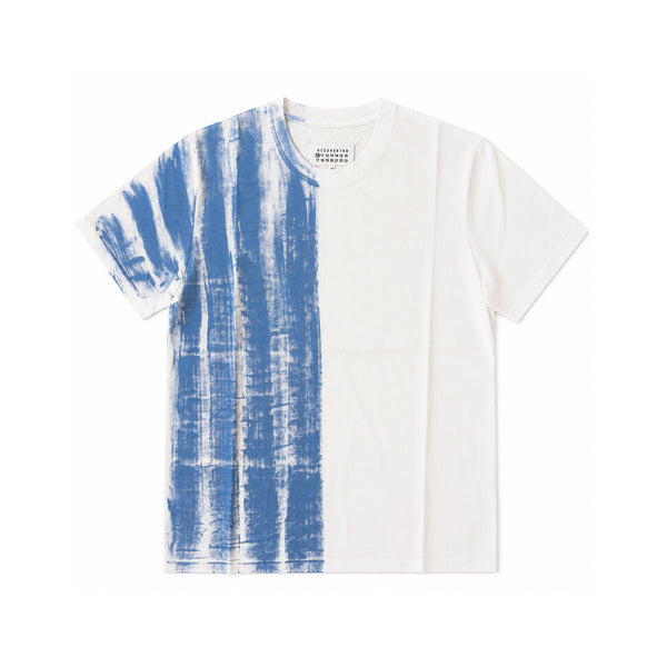 Painted Colour Block T-shirt - Blue