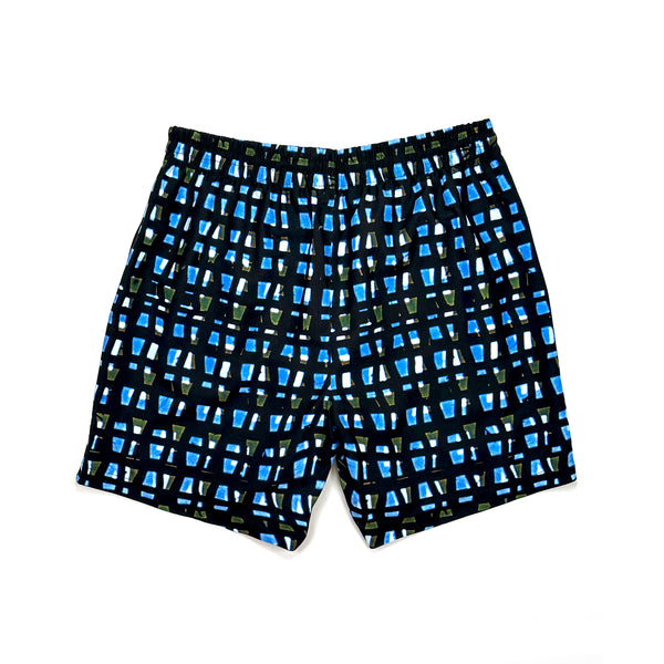 Phibbs Shorts – Blue Grid