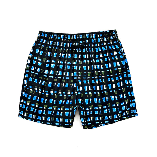Phibbs Shorts – Blue Grid