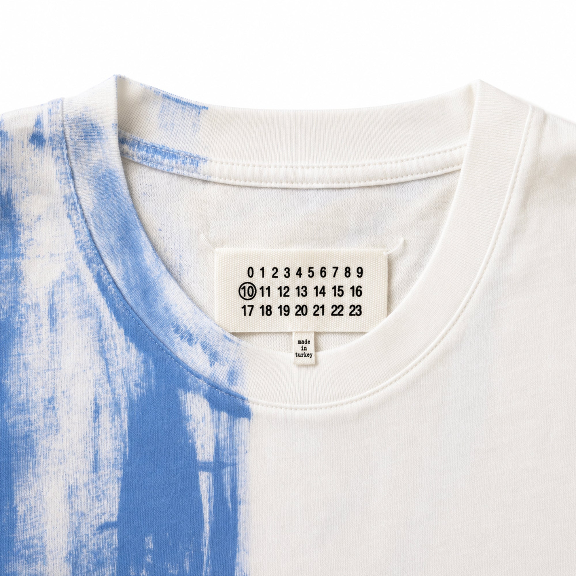 Painted Colour Block T-shirt - Blue