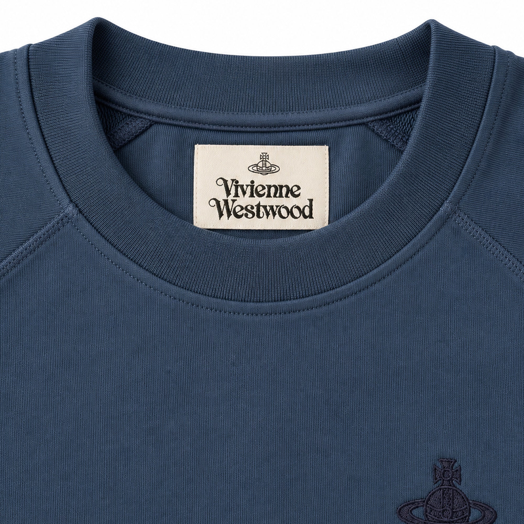 Orb Embroidered Sweatshirt - Dark Denim