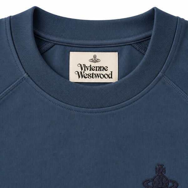 Orb Embroidered Sweatshirt - Dark Denim
