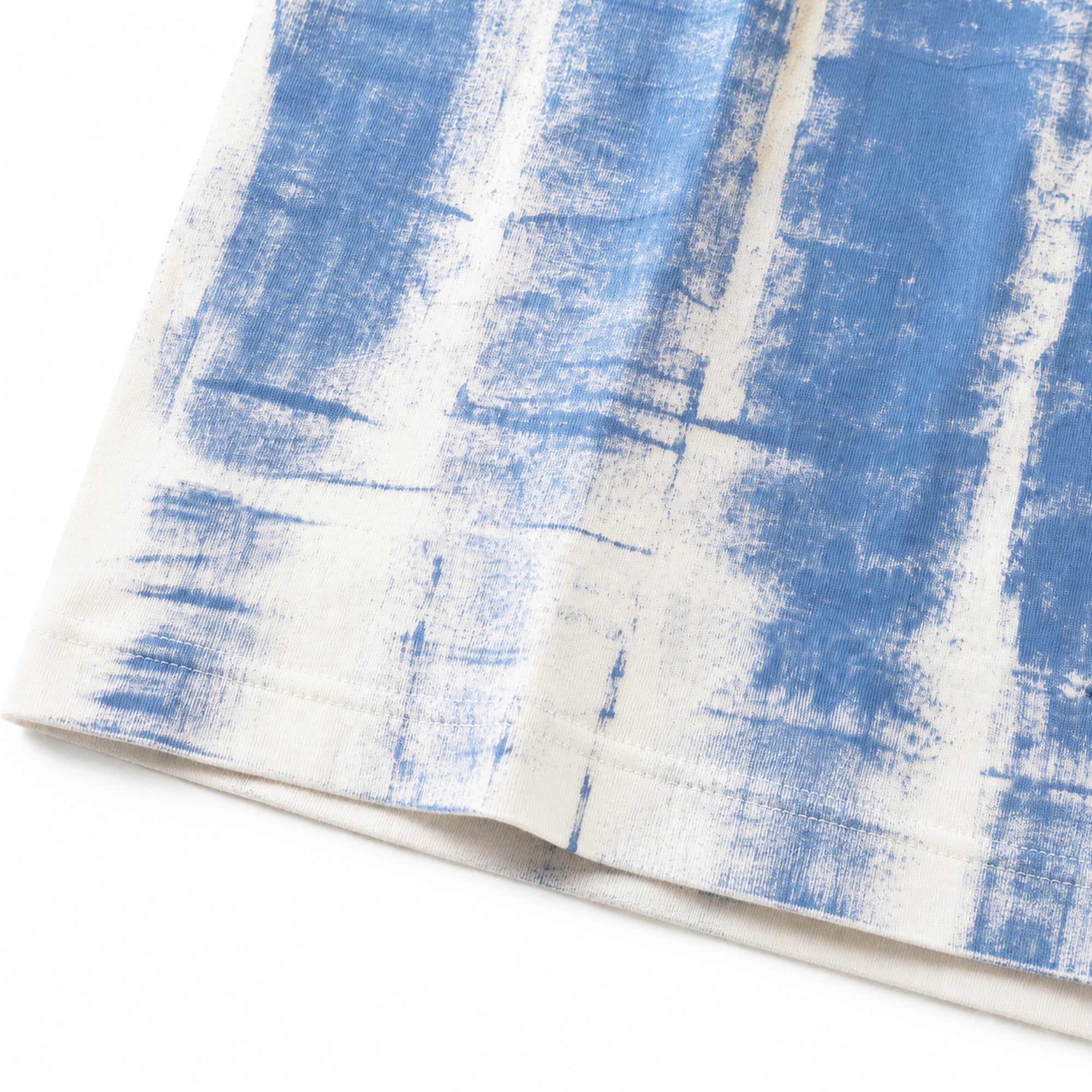 Painted Colour Block T-shirt - Blue