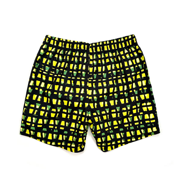 Phibbs Shorts – Yellow Grid