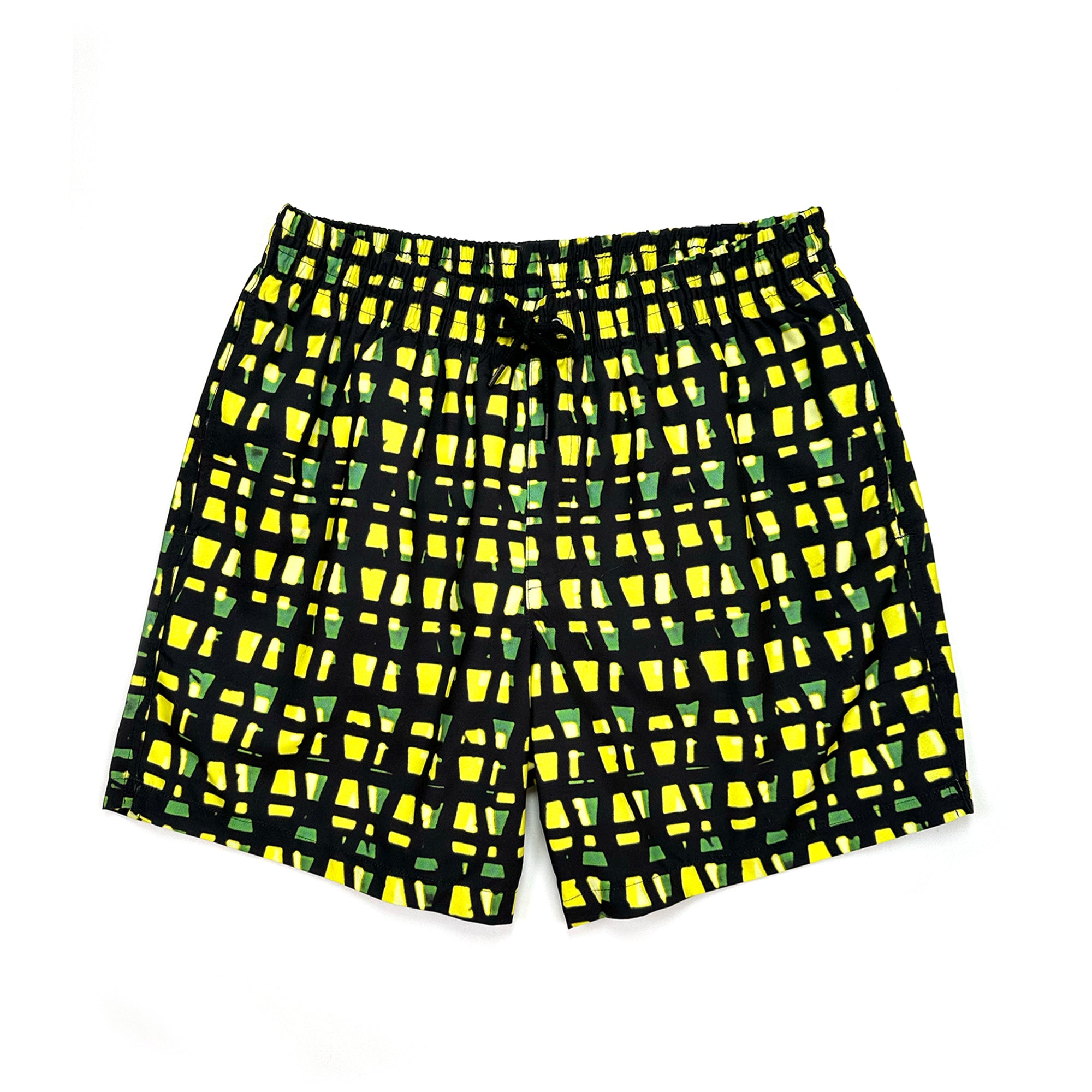 Phibbs Shorts – Yellow Grid