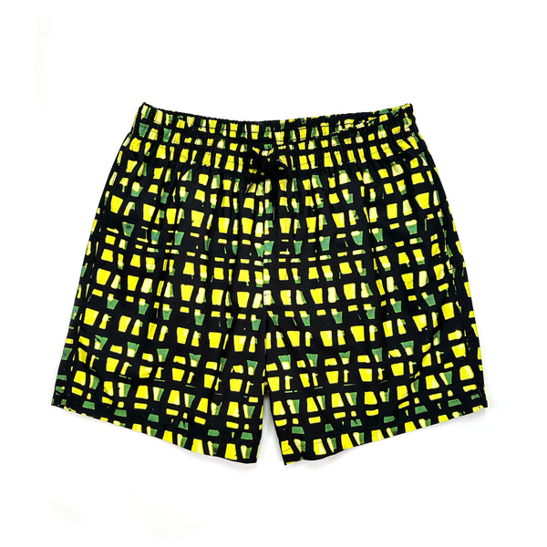 Phibbs Shorts – Yellow Grid