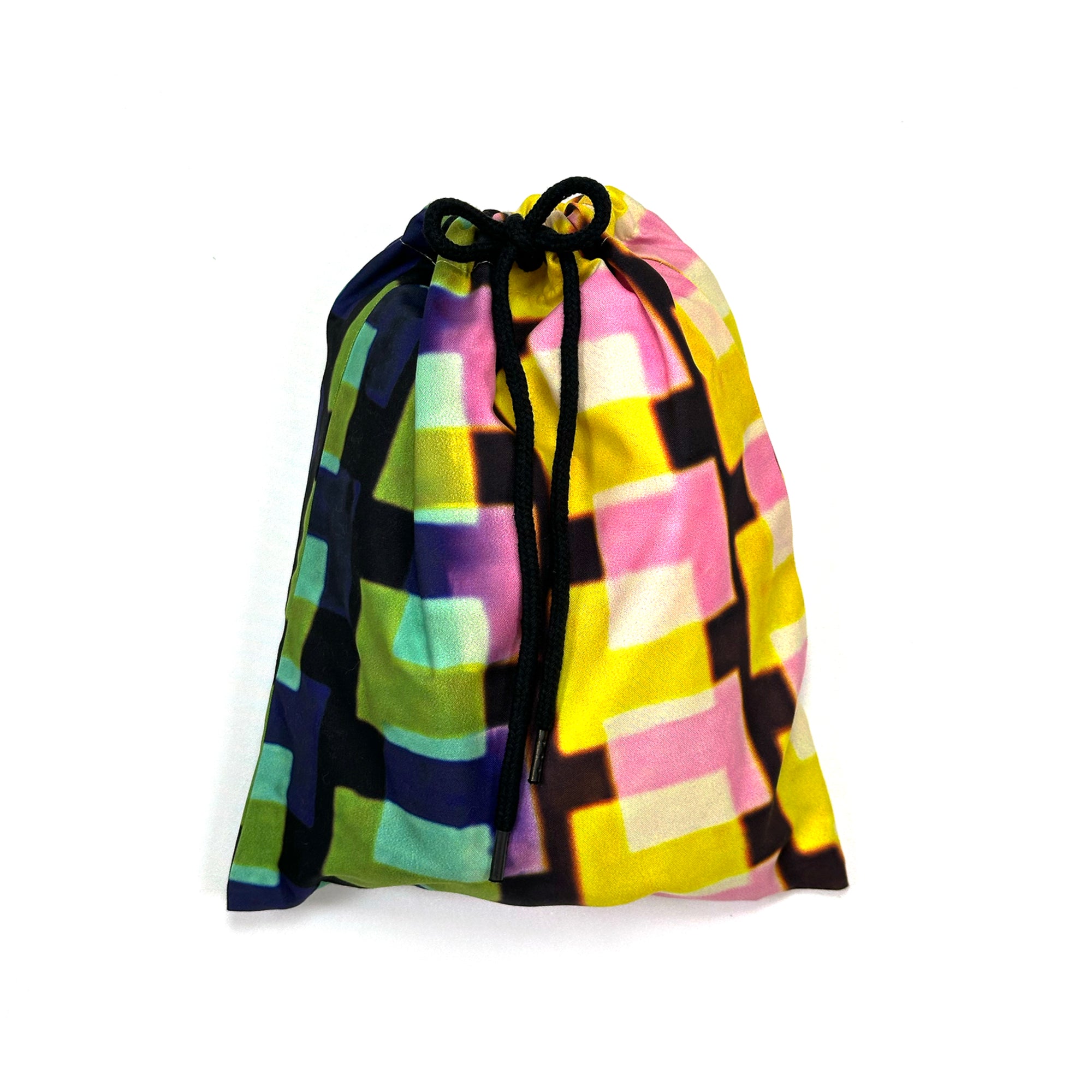 Phibbs Shorts – Pink/Yellow Split Grid