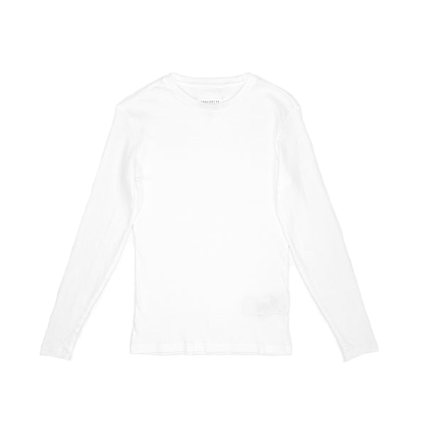 Line 10 Ribbed Cotton Top – White