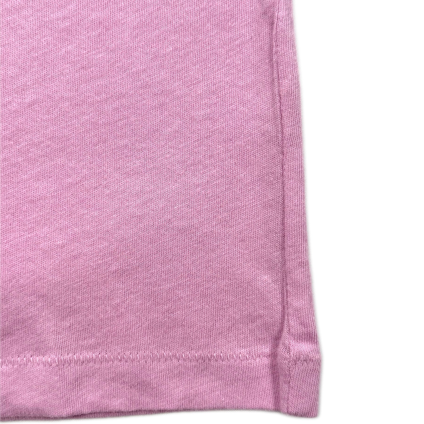 Fine Cotton V-neck T-Shirt – Soft pink