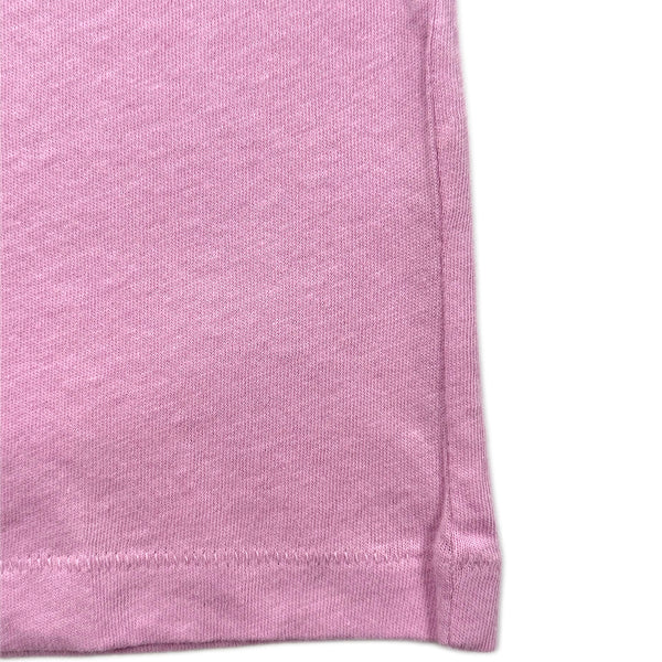 Fine Cotton V-neck T-Shirt – Soft pink