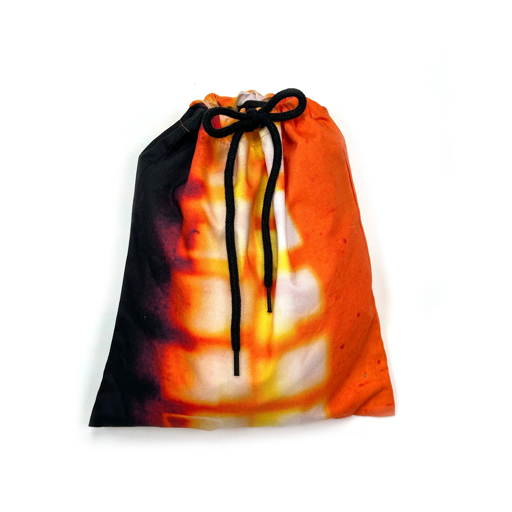 Phibbs Shorts – Orange/Black Abstract
