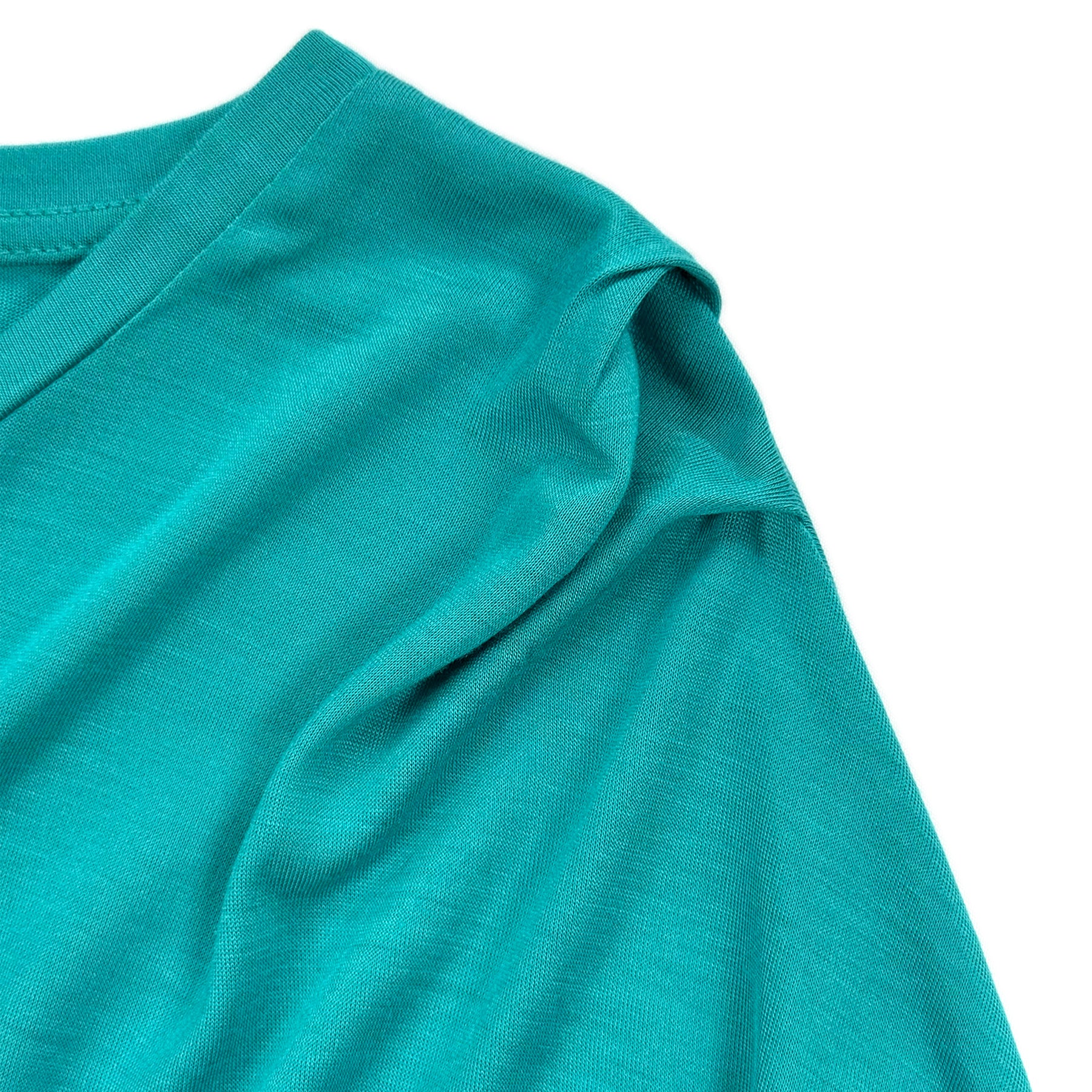 Teal Ruched Side Top