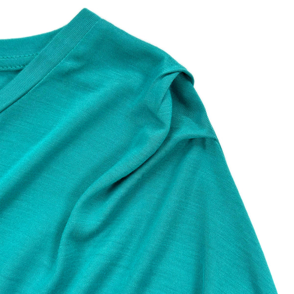 Teal Ruched Side Top