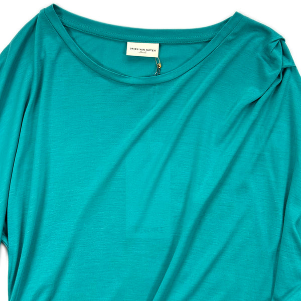 Teal Ruched Side Top