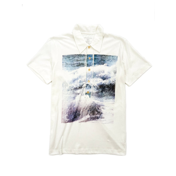 Lightweight Printed Polo Shirt