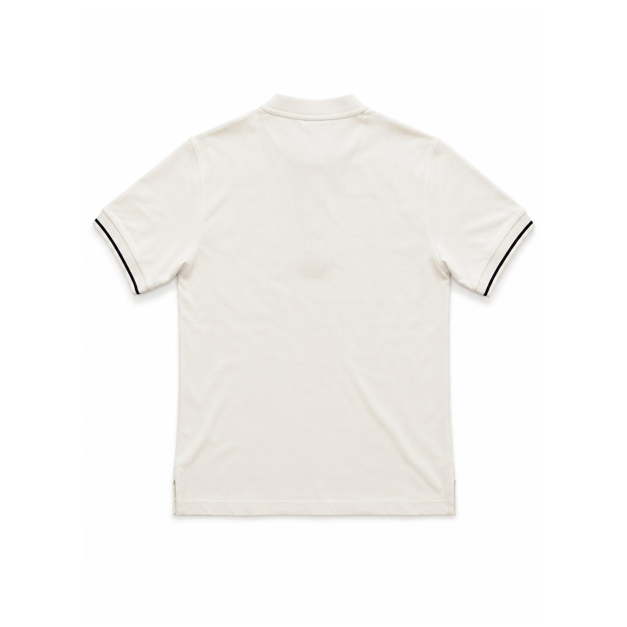 Round Neck Polo Shirt - Off White