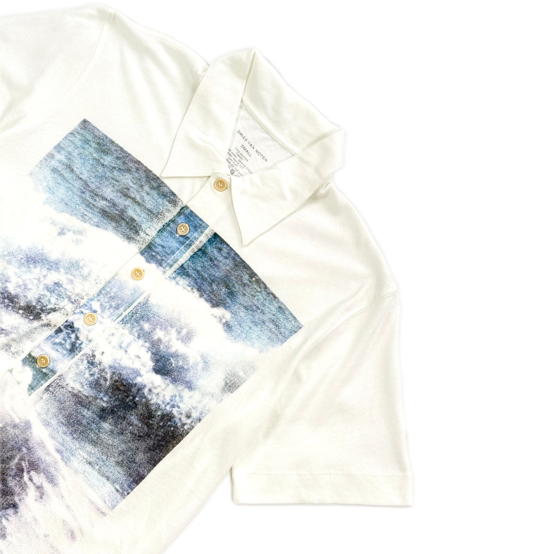 Lightweight Printed Polo Shirt