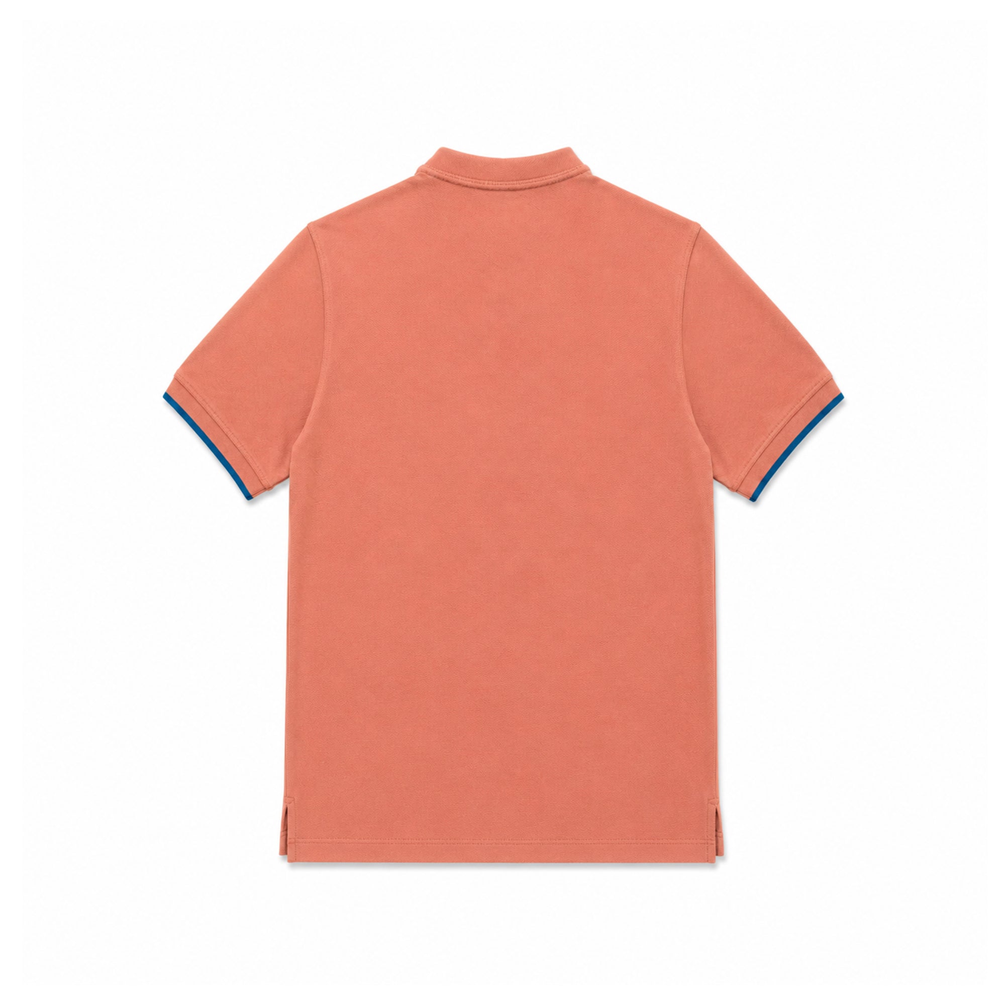 Round Neck Polo Shirt - Dusty Salmon