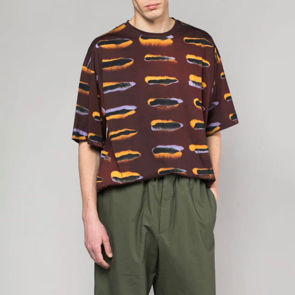 Haky Trade Tattoo Printed T-shirt – Burgundy