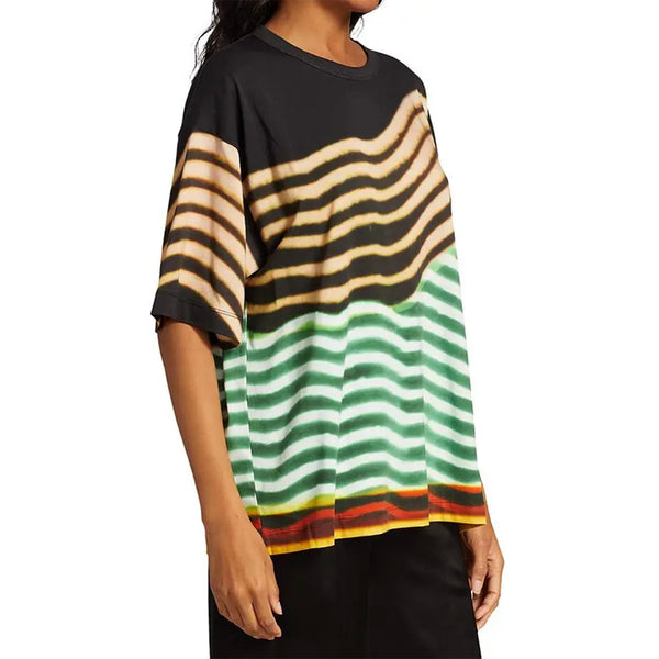 Hagles Stripe Printed T-shirt – Green