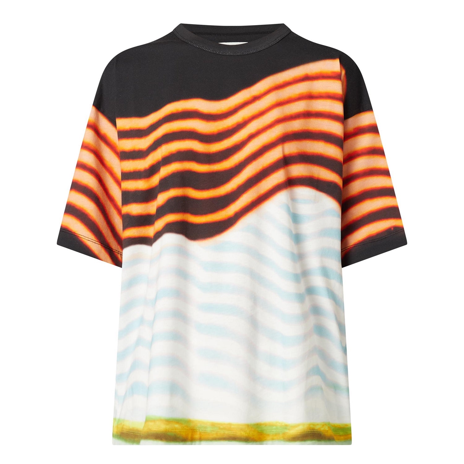 Hagles Stripe Printed T-shirt Light Blue