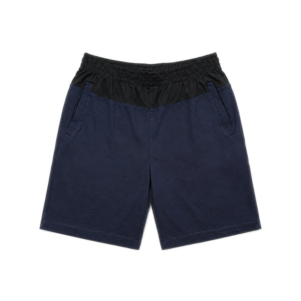 Two Tone Panelled Shorts – Black / Navy