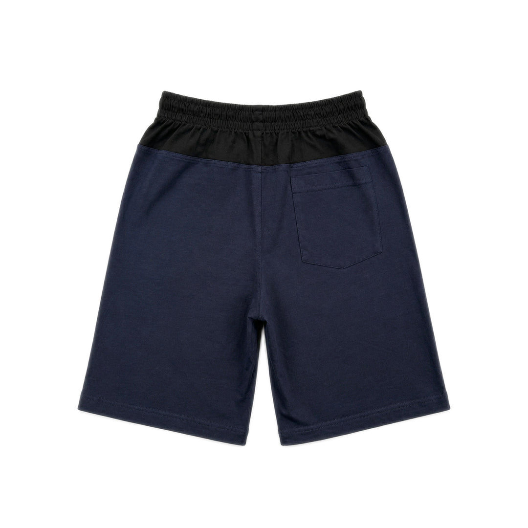 Two Tone Panelled Shorts – Black / Navy