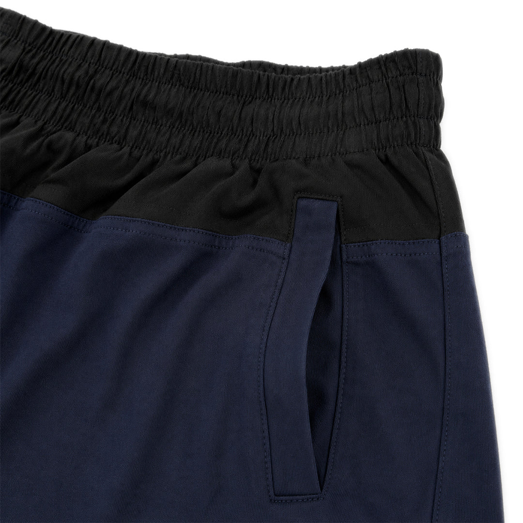 Two Tone Panelled Shorts – Black / Navy