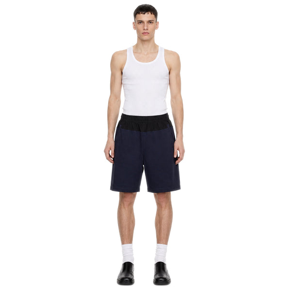 Two Tone Panelled Shorts – Black / Navy