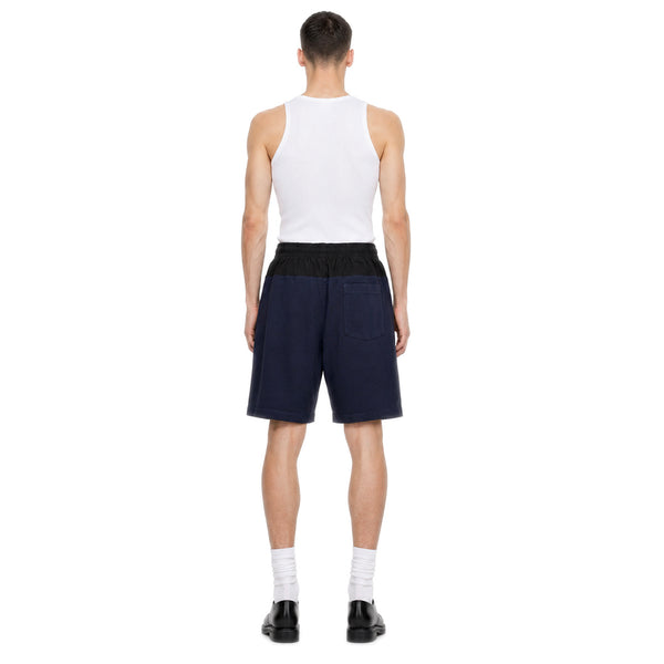 Two Tone Panelled Shorts – Black / Navy